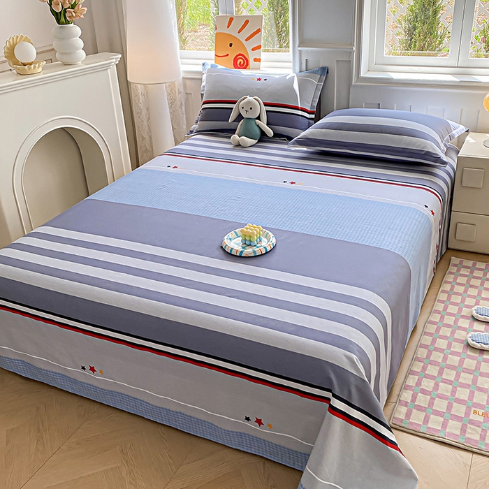 91家纺网 家纺一手货源 找家纺 （总）禧安居 2025新款高支高密活性印染全棉印花床单单床单（支持定制尺寸）（支持定制尺寸）