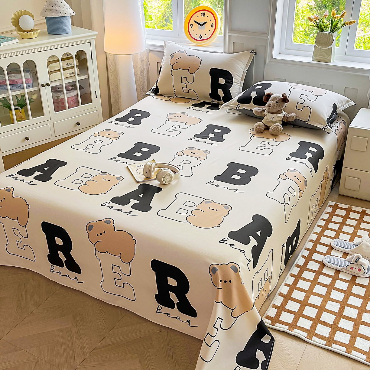 91家纺网 家纺一手货源 找家纺 （总）禧安居 2025新款高支高密活性印染全棉印花床单单床单（支持定制尺寸）（支持定制尺寸）