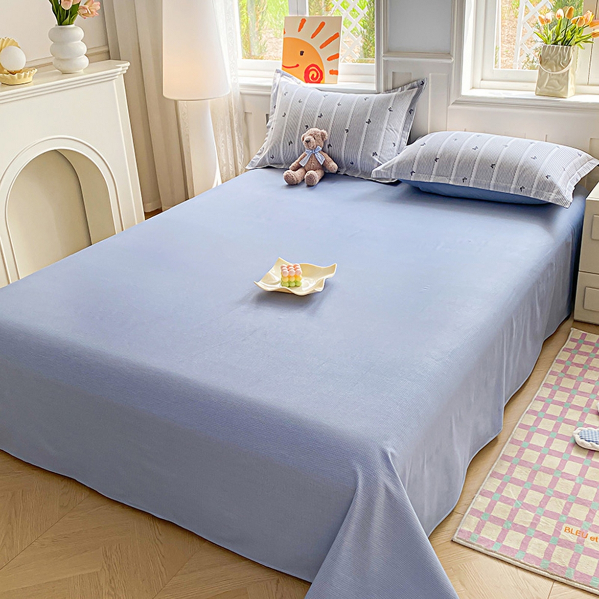 91家纺网 家纺一手货源 找家纺 （总）禧安居 2025新款高支高密活性印染全棉印花床单单床单（支持定制尺寸）（支持定制尺寸）