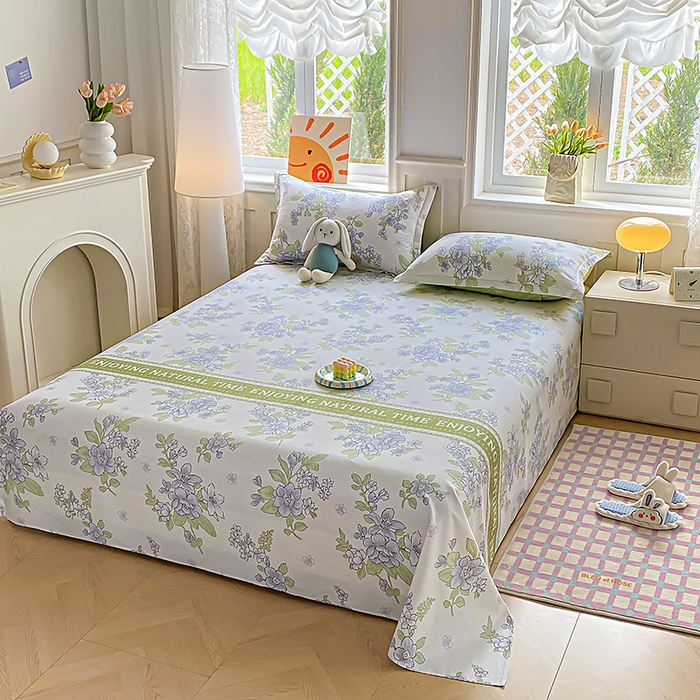 91家纺网 家纺一手货源 找家纺 （总）禧安居 2025新款高支高密活性印染全棉印花床单单床单（支持定制尺寸）（支持定制尺寸）