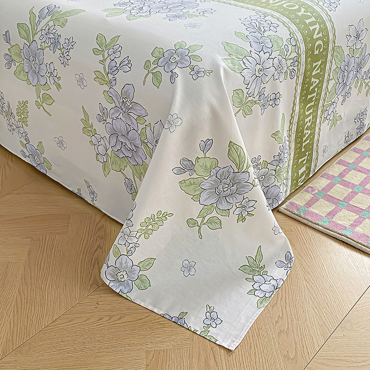 91家纺网 家纺一手货源 找家纺 （总）禧安居 2025新款高支高密活性印染全棉印花床单单床单（支持定制尺寸）（支持定制尺寸）