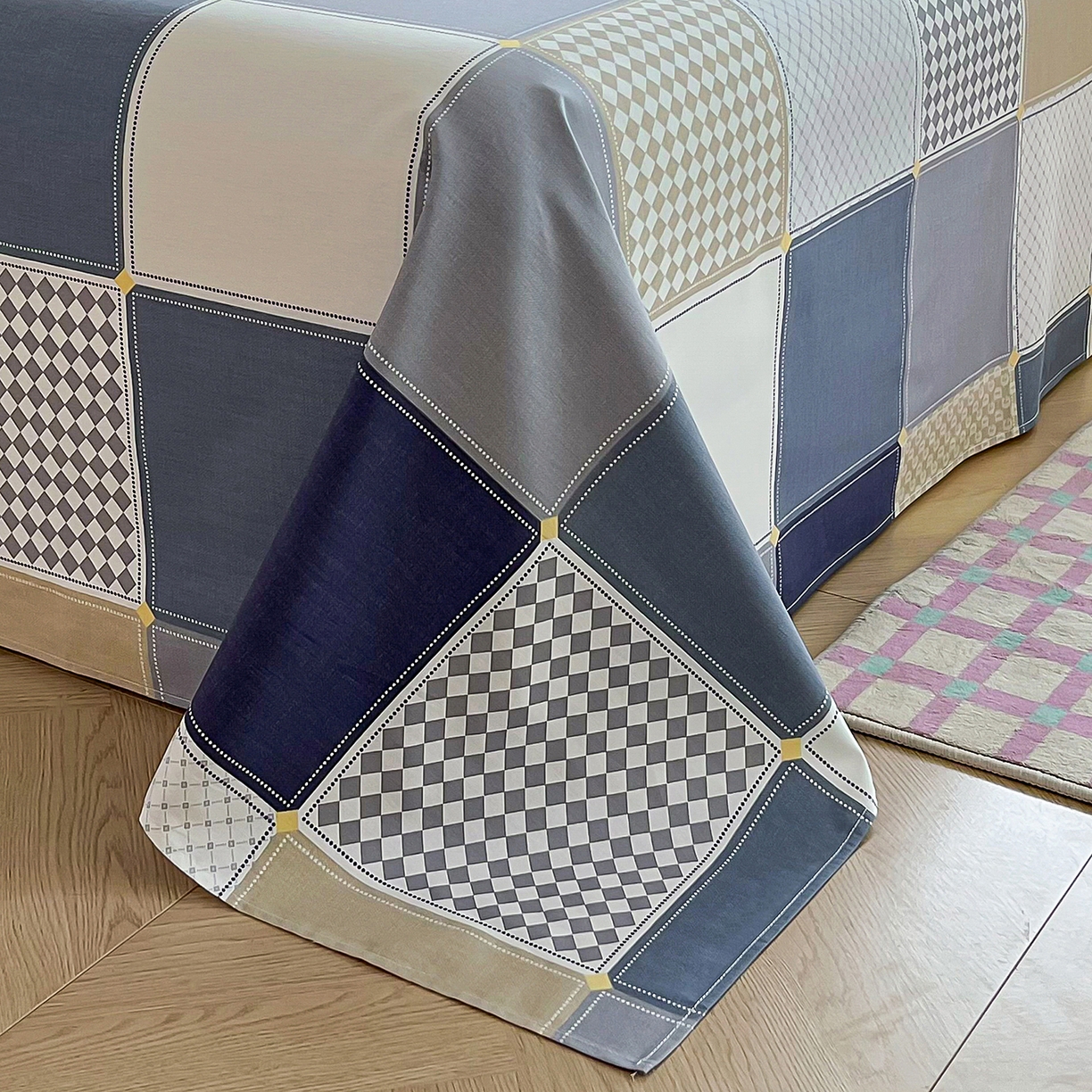 91家纺网 家纺一手货源 找家纺 （总）禧安居 2025新款高支高密活性印染全棉印花床单单床单（支持定制尺寸）（支持定制尺寸）