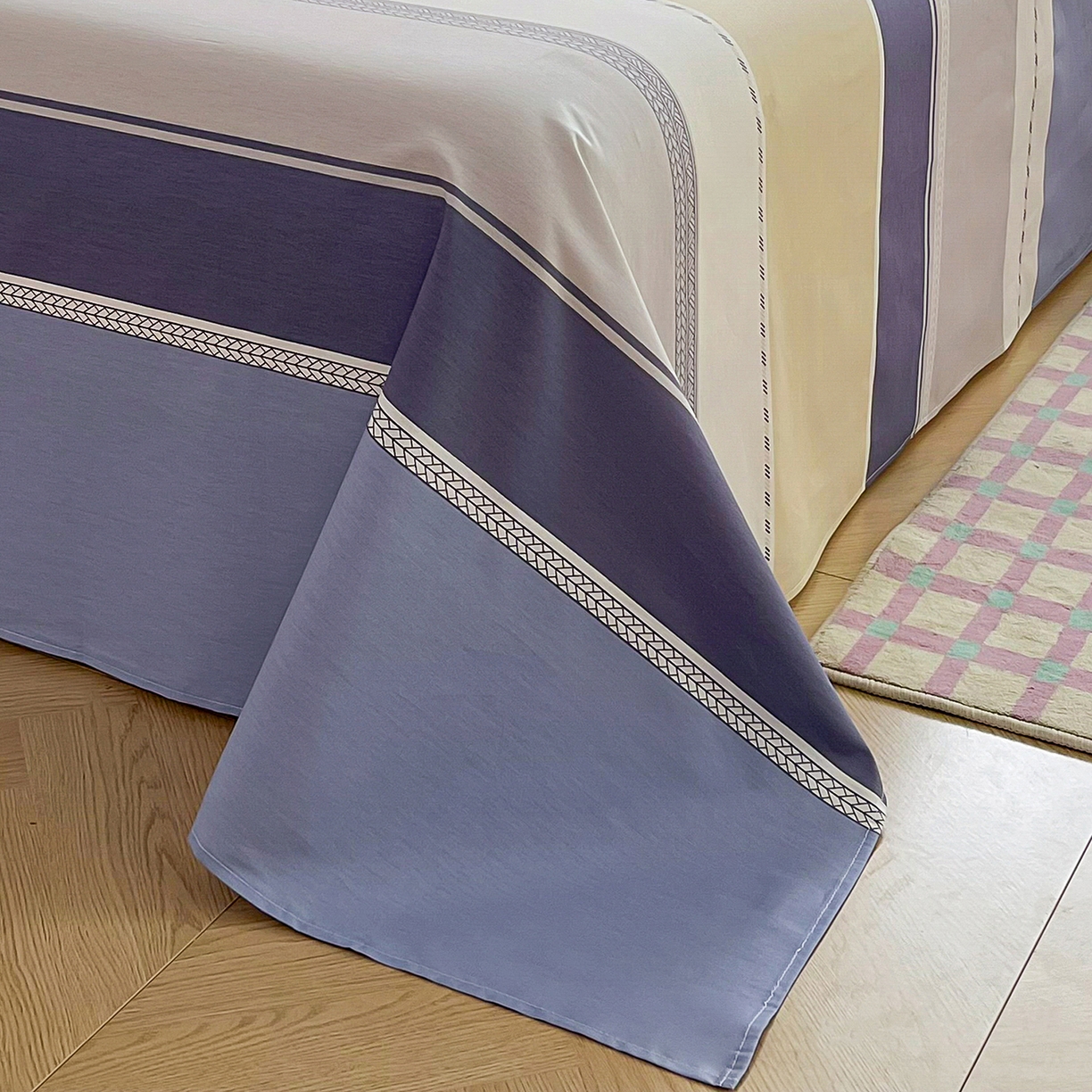 91家纺网 家纺一手货源 找家纺 禧安居 2025新款高支高密活性印染全棉印花床单单床单（支持定制尺寸） 凌川