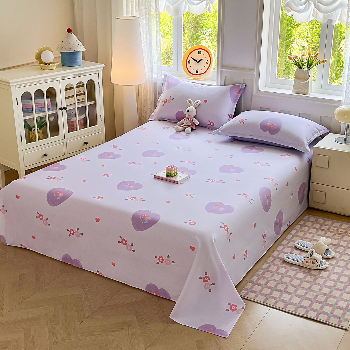 91家纺网 家纺一手货源 找家纺 禧安居 2025新款高支高密活性印染全棉印花床单单床单（支持定制尺寸） 美杜莎