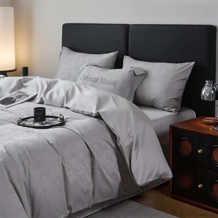 91家纺网 家纺一手货源 找家纺 （总）ONE TWO ONE 121 2025新款高支高密长绒棉贡缎提花四件套-璀璨光影【会员-20 平台控价券后不得低于228/318/338元】