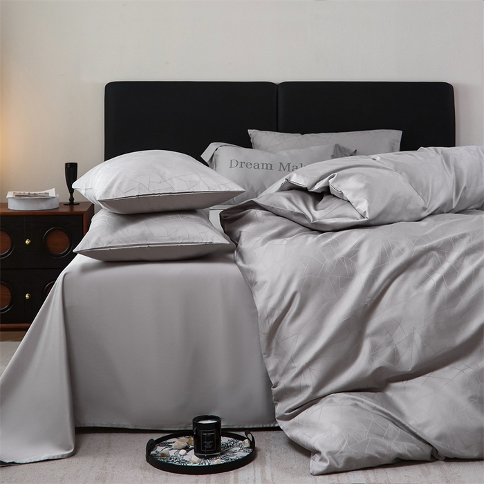 91家纺网 家纺一手货源 找家纺 （总）ONE TWO ONE 121 2025新款高支高密长绒棉贡缎提花四件套-璀璨光影【会员-20 平台控价券后不得低于228/318/338元】