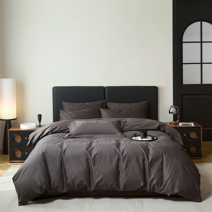 91家纺网 家纺一手货源 找家纺 （总）ONE TWO ONE 121 2025新款高支高密长绒棉贡缎提花四件套-璀璨光影【会员-20 平台控价券后不得低于228/318/338元】