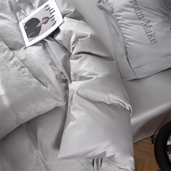 91家纺网 家纺一手货源 找家纺 （总）ONE TWO ONE 121 2025新款高支高密长绒棉贡缎提花四件套-璀璨光影【会员-20 平台控价券后不得低于228/318/338元】