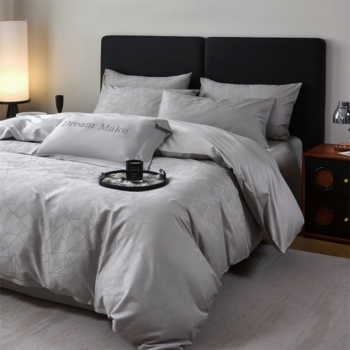 91家纺网 家纺一手货源 找家纺 （总）ONE TWO ONE 121 2025新款高支高密长绒棉贡缎提花四件套-璀璨光影【会员-20 平台控价券后不得低于228/318/338元】