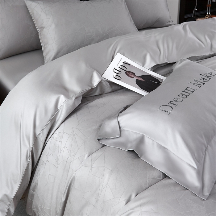 91家纺网 家纺一手货源 找家纺 （总）ONE TWO ONE 121 2025新款高支高密长绒棉贡缎提花四件套-璀璨光影【会员-20 平台控价券后不得低于228/318/338元】