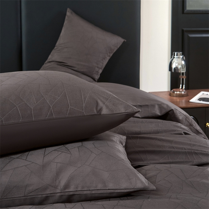 91家纺网 家纺一手货源 找家纺 ONE TWO ONE 121 2025新款高支高密长绒棉贡缎提花四件套-璀璨光影 璀璨光影-竹咖