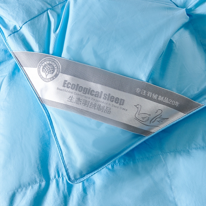 91家纺网 家纺一手货源 找家纺 全棉扭花羽毛被加厚保暖95白鹅绒被子秋冬春秋被冬被直播供货