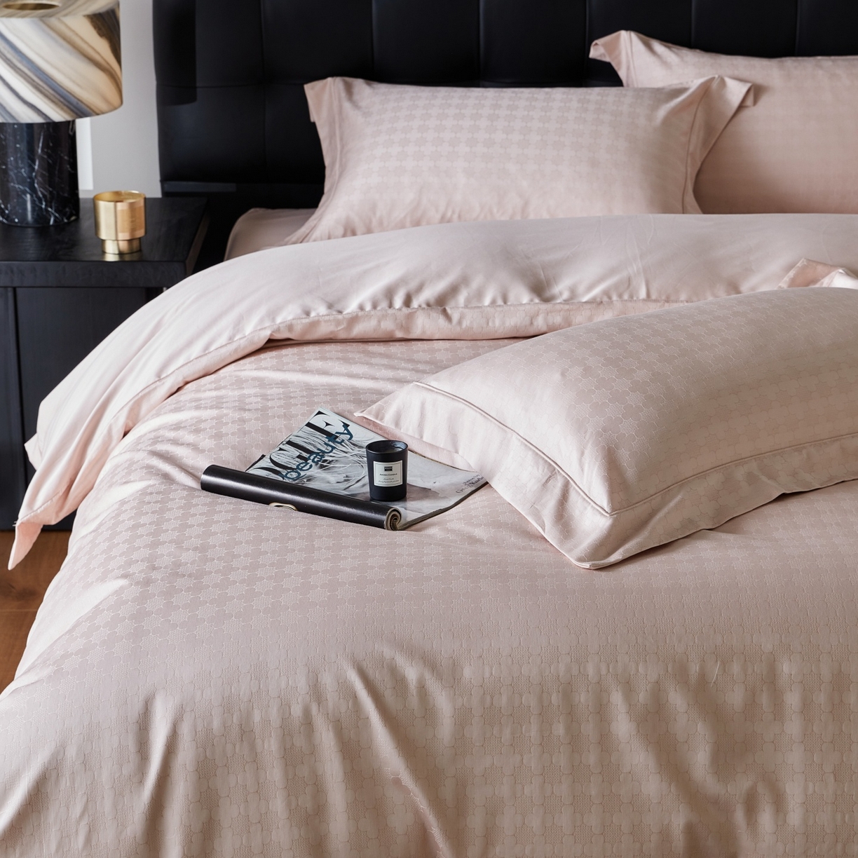 91家纺网 家纺一手货源 找家纺 （总）鼎飞家纺 2025新款长绒棉全棉纯棉提花四件套