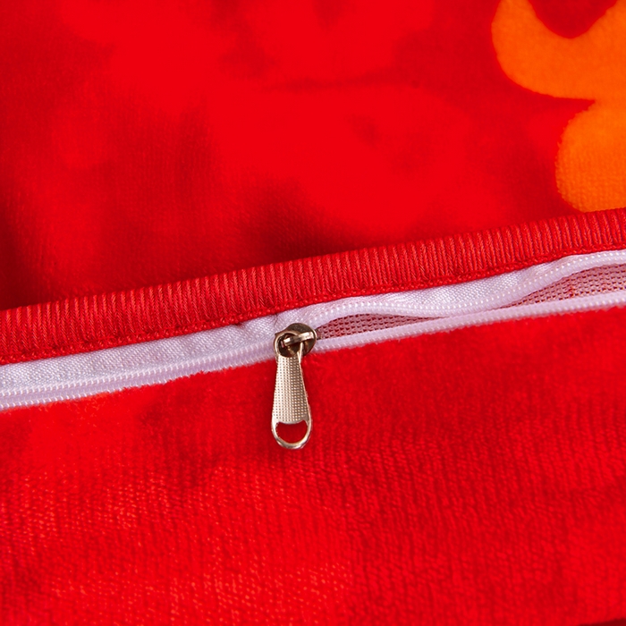 91家纺网 家纺一手货源 找家纺 缘莉娜家纺 2025新款亲肤舒适牛奶绒印花床裙花边款单被套单件被套单品被套 百福吉祥