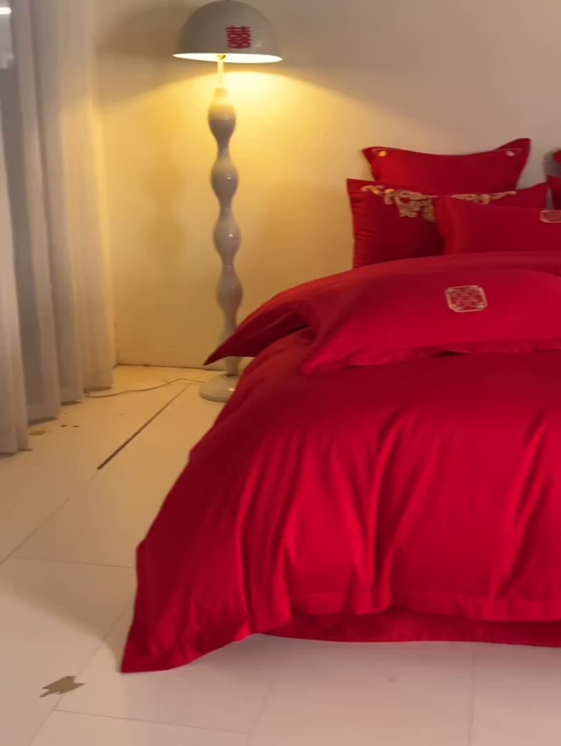 91家纺网 家纺一手货源 找家纺 （总）东方合美（原：皇家传奇） 2025新款长绒棉纯棉婚庆刺绣小红书系列四件套