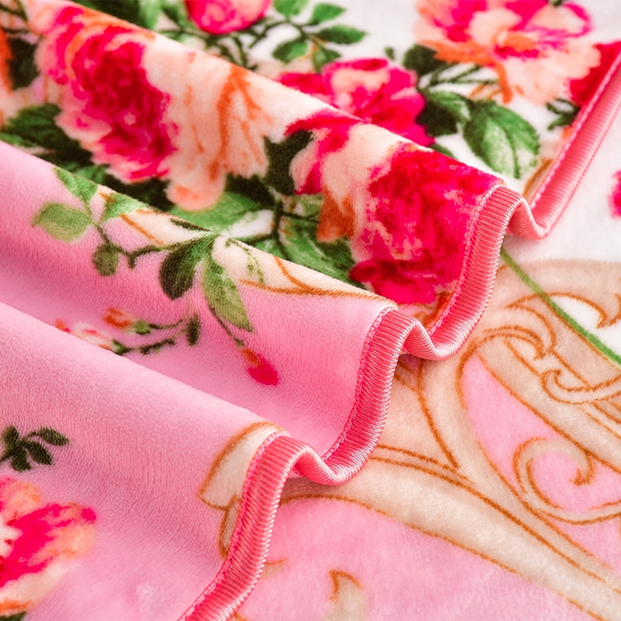 91家纺网 家纺一手货源 找家纺 缘莉娜家纺 2025新款亲肤舒适牛奶绒印花床裙花边款单被套单件被套单品被套 花样年华