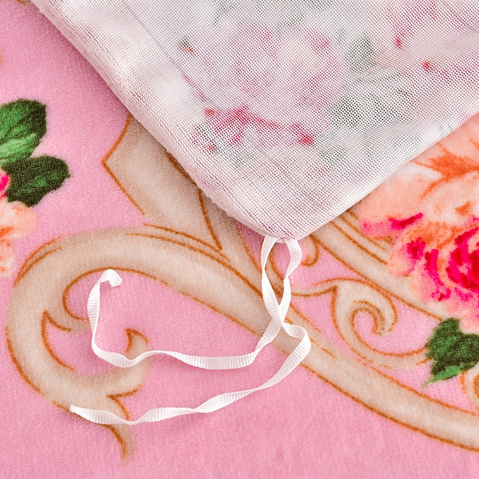 91家纺网 家纺一手货源 找家纺 缘莉娜家纺 2025新款亲肤舒适牛奶绒印花床裙花边款单被套单件被套单品被套 花样年华