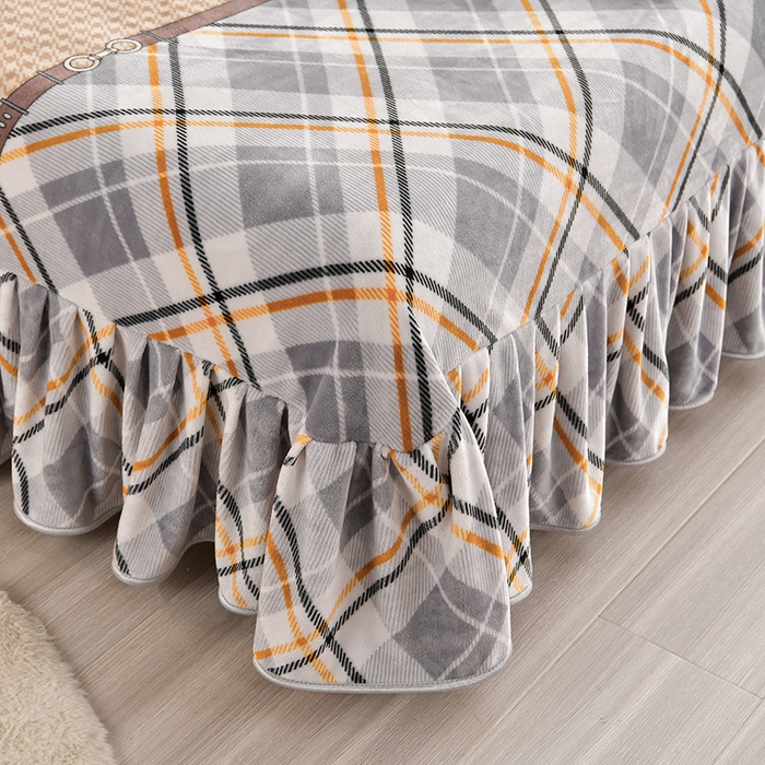 91家纺网 家纺一手货源 找家纺 缘莉娜家纺 2025新款亲肤舒适牛奶绒印花床裙花边款单被套单件被套单品被套 辉煌人生