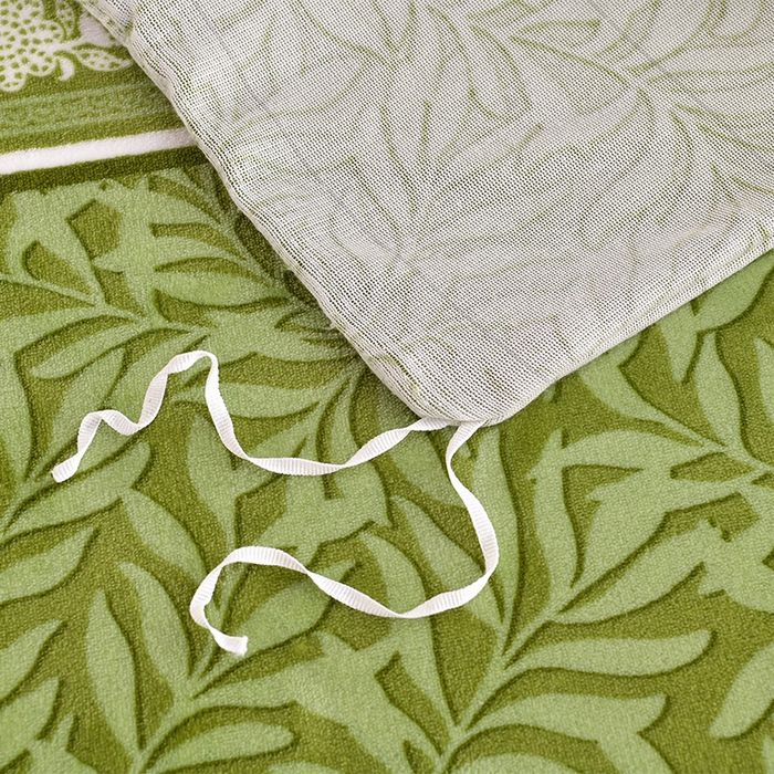 91家纺网 家纺一手货源 找家纺 缘莉娜家纺 2025新款亲肤舒适牛奶绒印花床裙花边款单被套单件被套单品被套 杏运连连