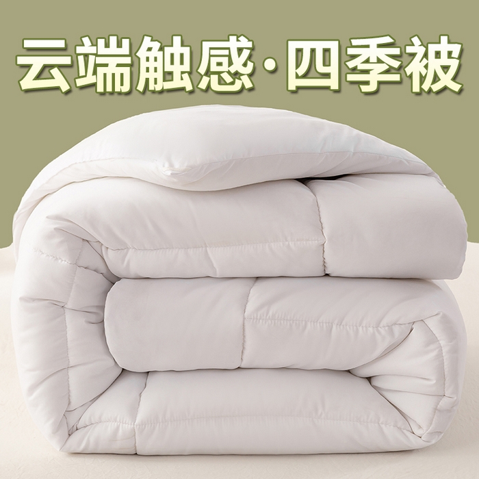 91家纺网 家纺一手货源 找家纺 （总）憨豆家纺 2025新款磨毛四季被春秋被丝棉加厚冬被学生宿舍被子酒店宾馆跨境被芯（含买家秀）