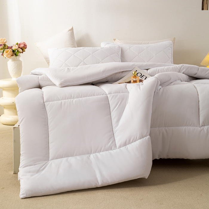 91家纺网 家纺一手货源 找家纺 （总）憨豆家纺 2025新款磨毛四季被春秋被丝棉加厚冬被学生宿舍被子酒店宾馆跨境被芯（含买家秀）