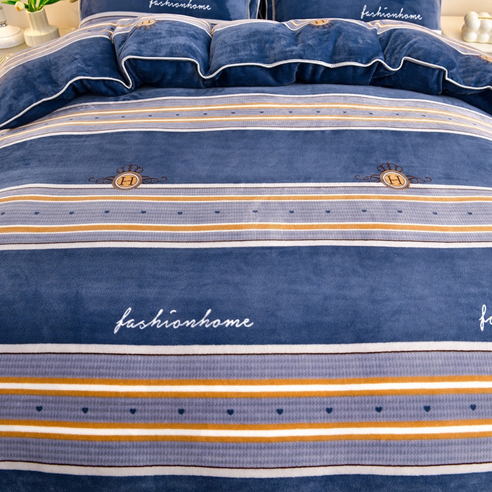 91家纺网 家纺一手货源 找家纺 缘莉娜家纺 2025新款亲肤舒适牛奶绒印花床裙花边款单被套单件被套单品被套 致青春