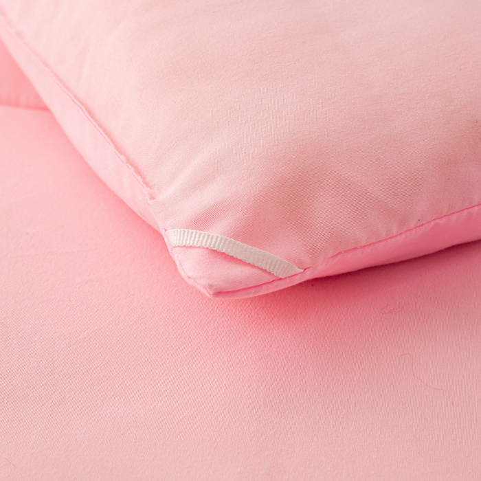 91家纺网 家纺一手货源 找家纺 憨豆家纺 2026新款磨毛四季被春秋被丝棉加厚冬被学生宿舍被子酒店宾馆跨境被芯 可爱粉