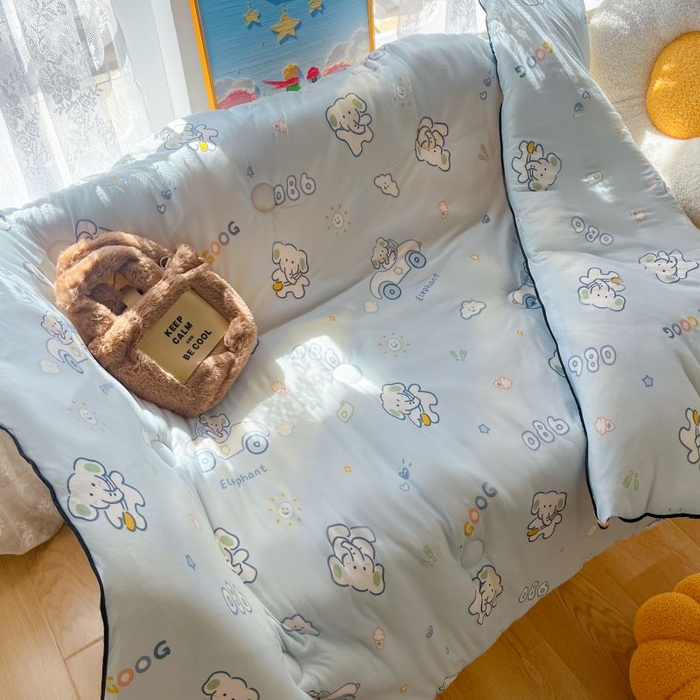 91家纺网 家纺一手货源 找家纺 小叮当家纺仓储工厂店 2025年新款A类母婴级宝宝被豆豆绒牛奶针织棉被子儿童豆豆被大豆被春秋被被子被芯 汽车小象