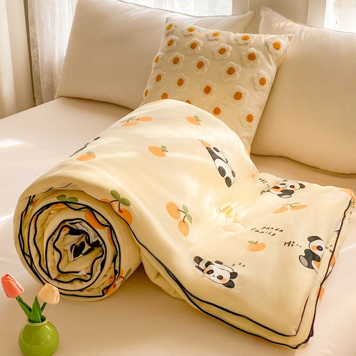 91家纺网 家纺一手货源 找家纺 小叮当家纺仓储工厂店 2025年新款A类母婴级宝宝被豆豆绒牛奶针织棉被子儿童豆豆被大豆被春秋被被子被芯 熊猫乐园