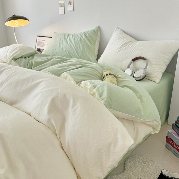 91家纺网 家纺一手货源 找家纺 （总）芷凡家纺 2025新款A类加厚水洗棉云朵棉四件套