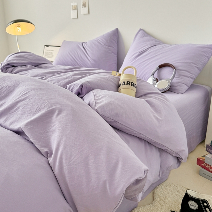 91家纺网 家纺一手货源 找家纺 （总）芷凡家纺 2025新款A类加厚水洗棉云朵棉四件套