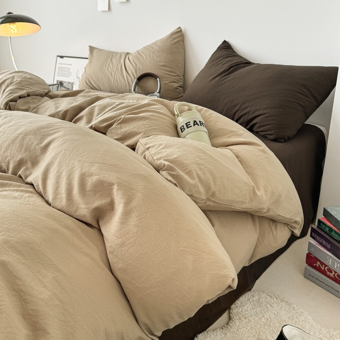 91家纺网 家纺一手货源 找家纺 （总）芷凡家纺 2025新款A类加厚水洗棉云朵棉四件套