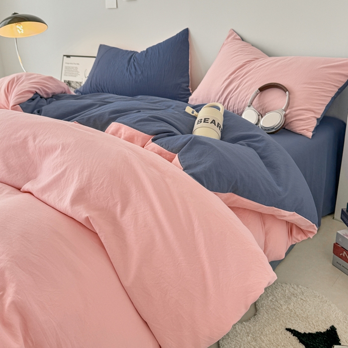 91家纺网 家纺一手货源 找家纺 （总）芷凡家纺 2025新款A类加厚水洗棉云朵棉四件套