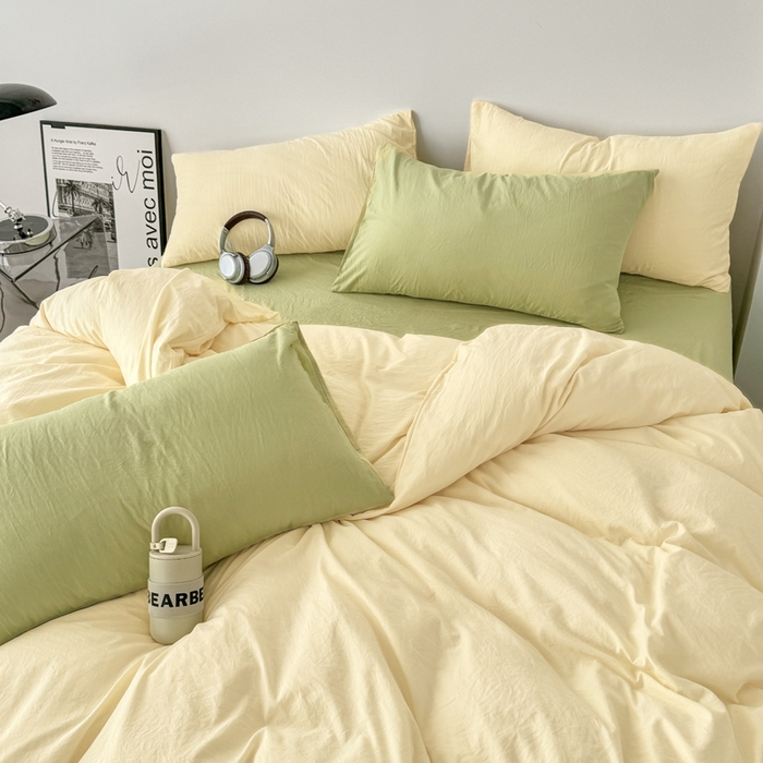 91家纺网 家纺一手货源 找家纺 （总）芷凡家纺 2025新款A类加厚水洗棉云朵棉四件套