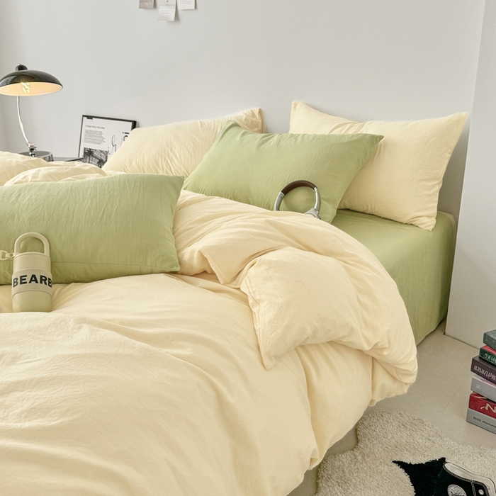 91家纺网 家纺一手货源 找家纺 （总）芷凡家纺 2025新款A类加厚水洗棉云朵棉四件套