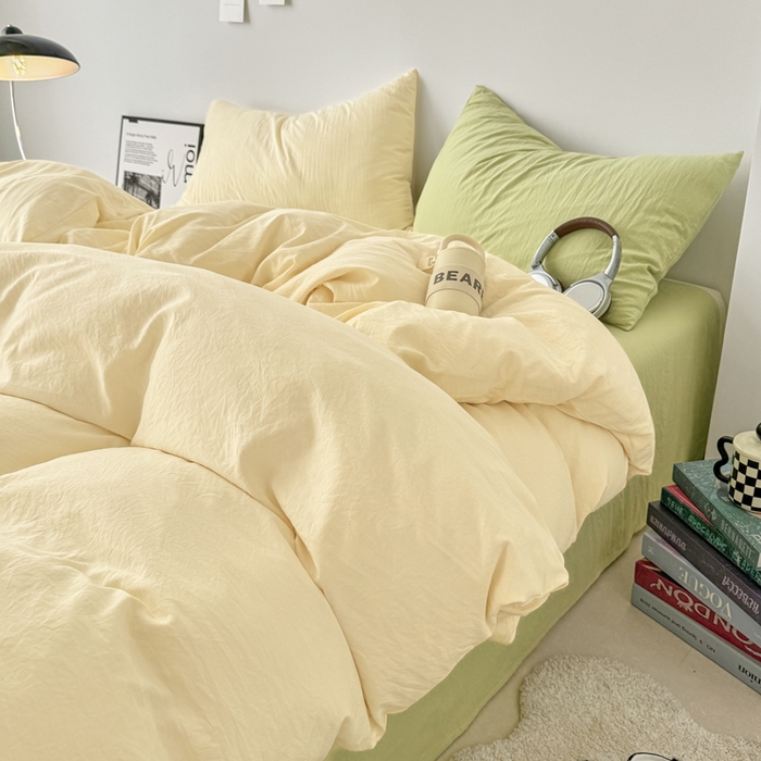 （总）芷凡家纺 2025新款A类加厚水洗棉云朵棉四件套