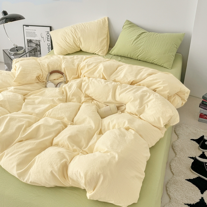 91家纺网 家纺一手货源 找家纺 （总）芷凡家纺 2025新款A类加厚水洗棉云朵棉四件套