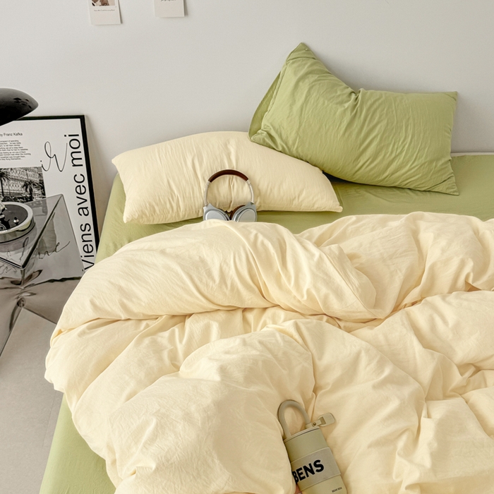 91家纺网 家纺一手货源 找家纺 （总）芷凡家纺 2025新款A类加厚水洗棉云朵棉四件套