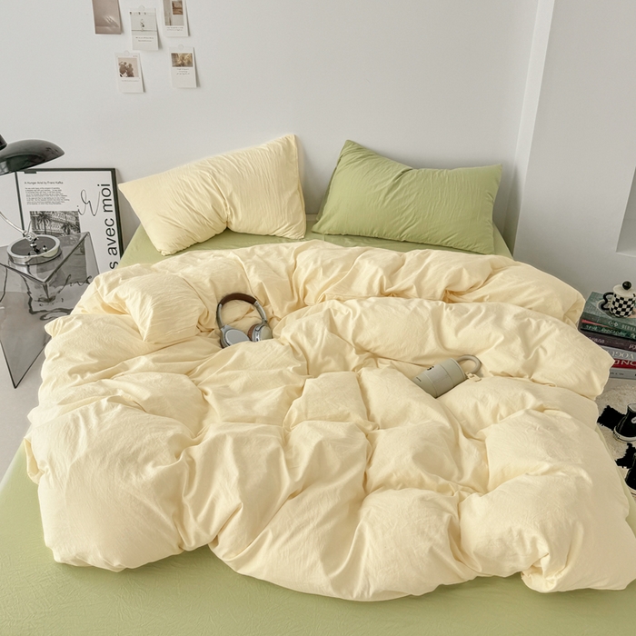 91家纺网 家纺一手货源 找家纺 （总）芷凡家纺 2025新款A类加厚水洗棉云朵棉四件套