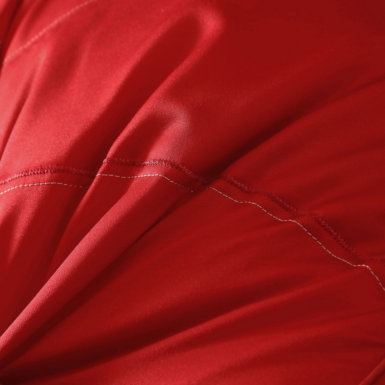 91家纺网 家纺一手货源 找家纺 晚儿 2025新款婚庆喜字大红枕头枕芯 喜字大红枕 48x74cm中枕/对