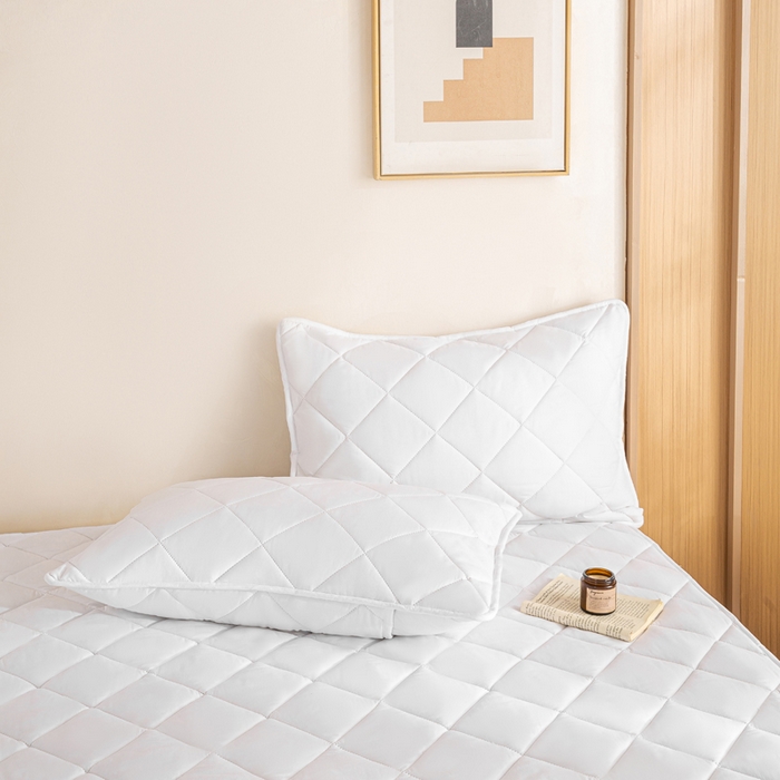 91家纺网 家纺一手货源 找家纺 （总）憨豆家纺 2025新款水洗棉磨毛夹棉床笠四季床垫褥子薄款学生宿舍榻榻米垫被跨境加棉保护垫床护垫