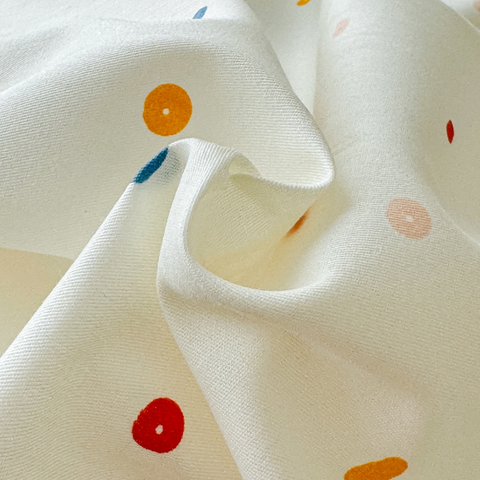 91家纺网 家纺一手货源 找家纺 感遇家纺  2025新款小清新甜系全棉四件套 波点小女孩