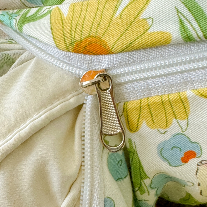 91家纺网 家纺一手货源 找家纺 感遇家纺  2025新款小清新甜系全棉四件套 花间牧歌