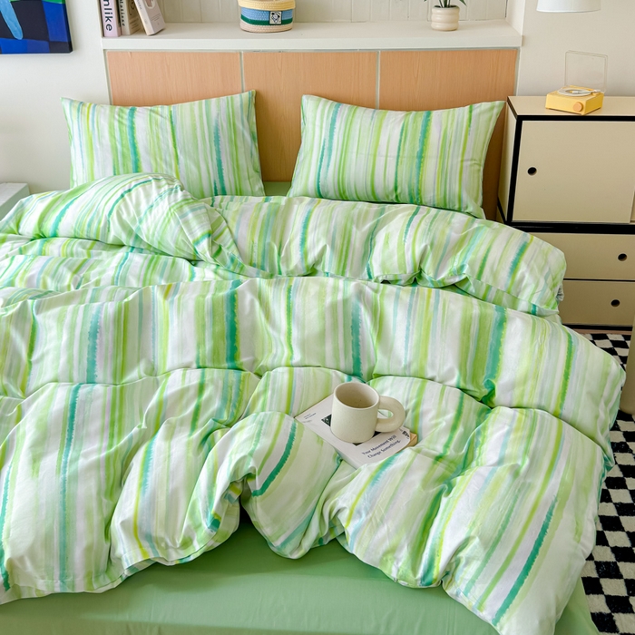 91家纺网 家纺一手货源 找家纺 感遇家纺 2025新款小清新甜系全棉四件套 宁夏