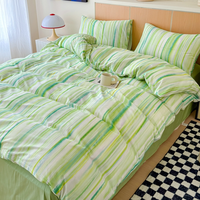 91家纺网 家纺一手货源 找家纺 感遇家纺 2025新款小清新甜系全棉四件套 宁夏