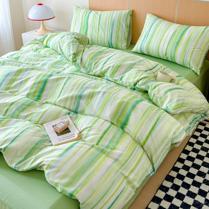 91家纺网 家纺一手货源 找家纺 感遇家纺 2025新款小清新甜系全棉四件套 宁夏