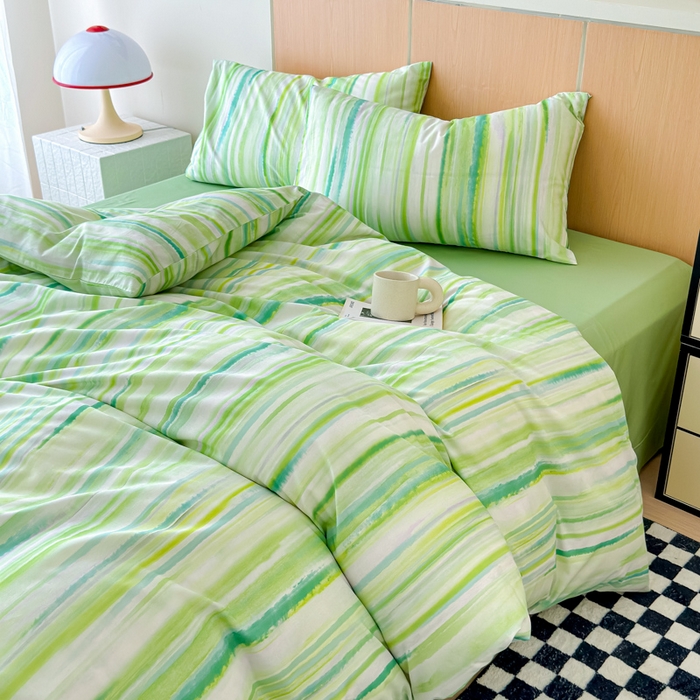 91家纺网 家纺一手货源 找家纺 感遇家纺 2025新款小清新甜系全棉四件套 宁夏