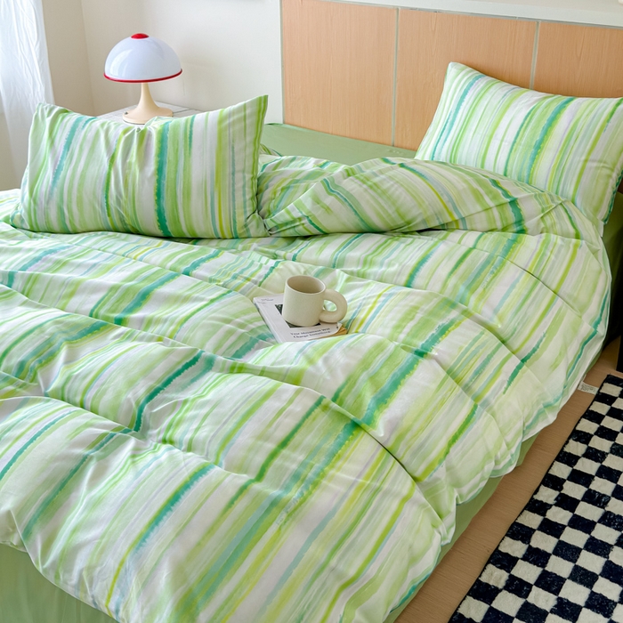 91家纺网 家纺一手货源 找家纺 感遇家纺 2025新款小清新甜系全棉四件套 宁夏