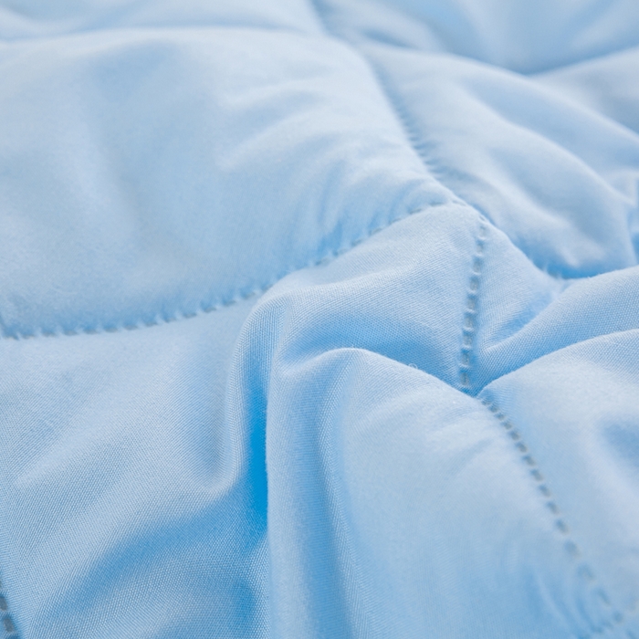 91家纺网 家纺一手货源 找家纺 憨豆家纺 2025新款水洗棉磨毛夹棉床笠四季床垫褥子床护垫薄款学生宿舍榻榻米垫被跨境加棉保护垫 床护垫-蓝色