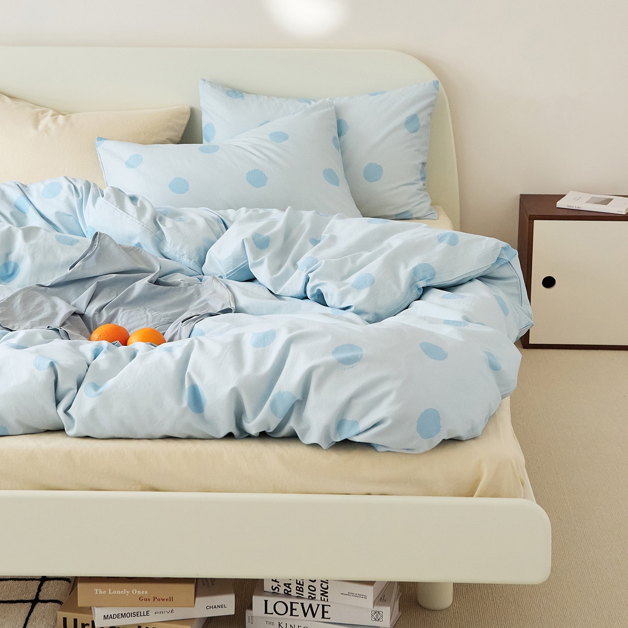 91家纺网 家纺一手货源 找家纺 EH家居 2025新款全棉斜纹印花-青春小调系列四件套 晴空物语